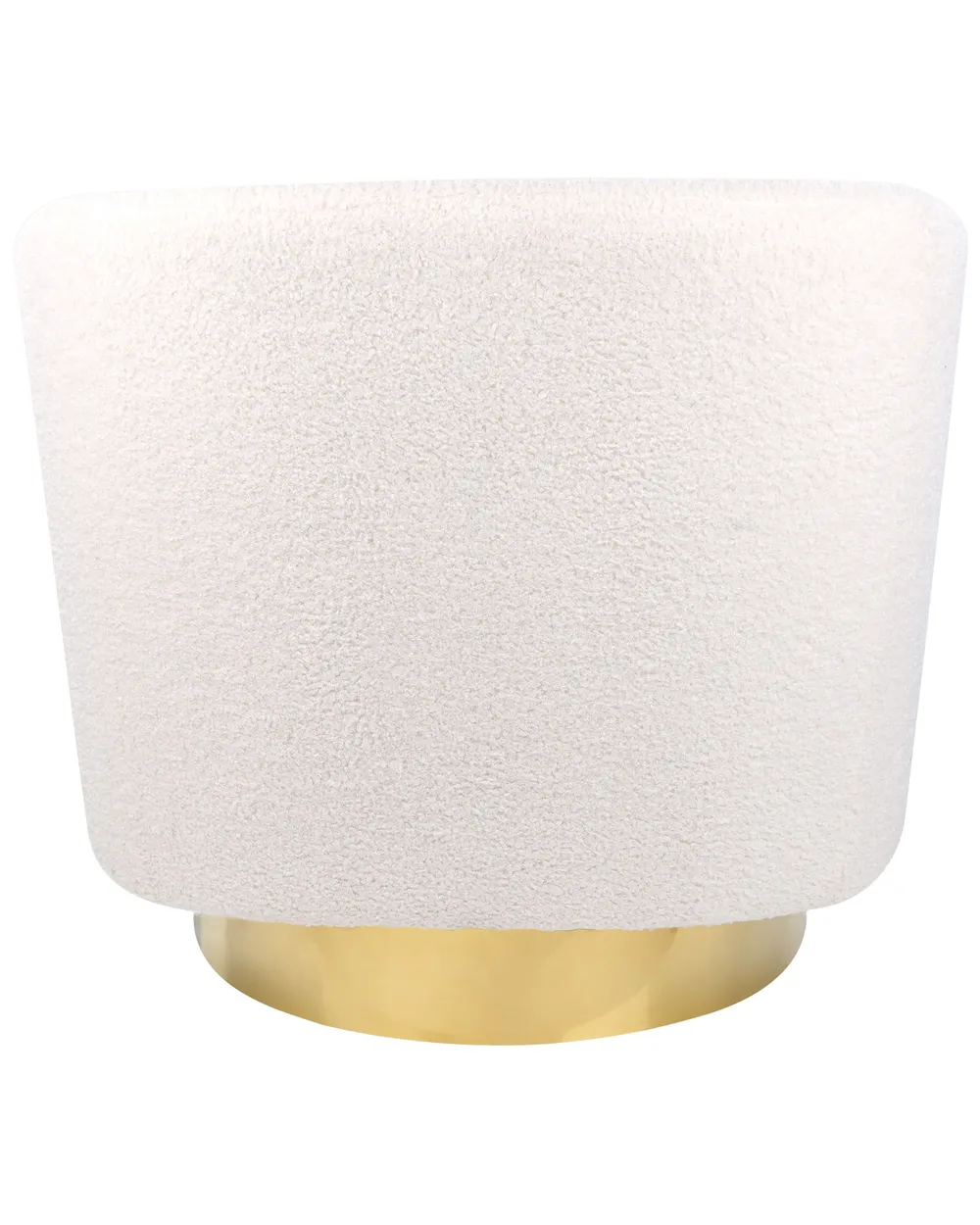 Poltrona girevole LAVIK Bouclé Bianco sporco_848057