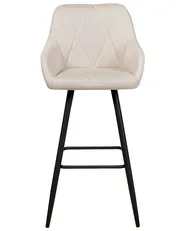 Set of 2 Bar Chairs DARIEN Light Beige_877588