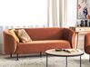 3-istuttava sohva sametti oranssi LOEN_919731