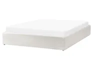 Ottoman Bed without Headboard DINAN Boucle Off-White 160 x 200 cm (EU King Size)_1028956