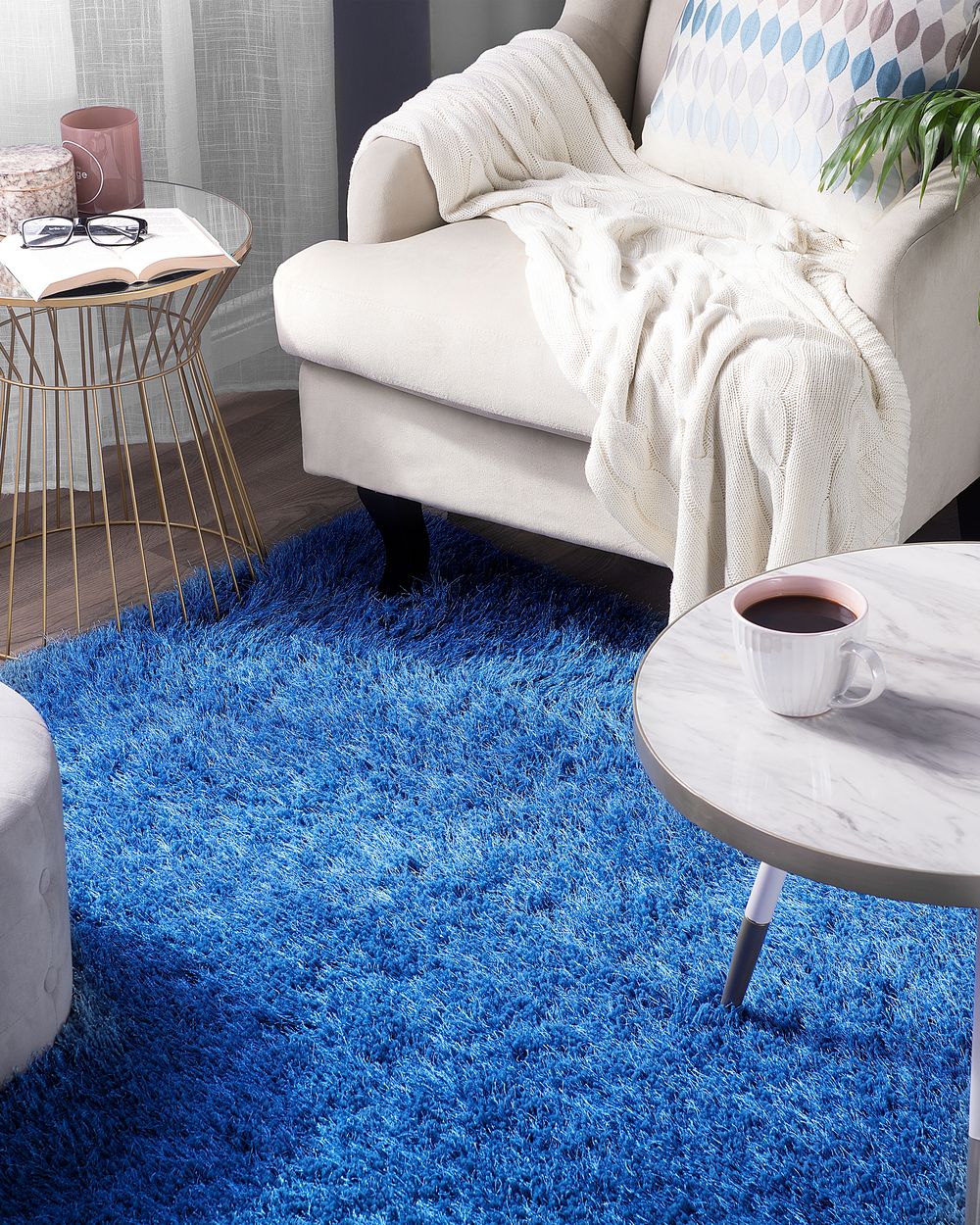 Shaggy Rug CIDE Blue 200 x 300 cm