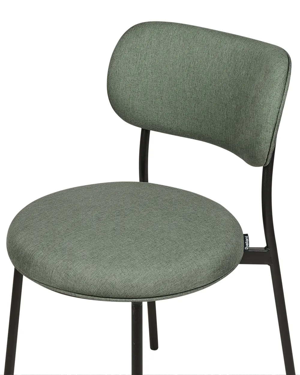 Set di 2 sedie da pranzo CASEY Tessuto Verde scuro_884564