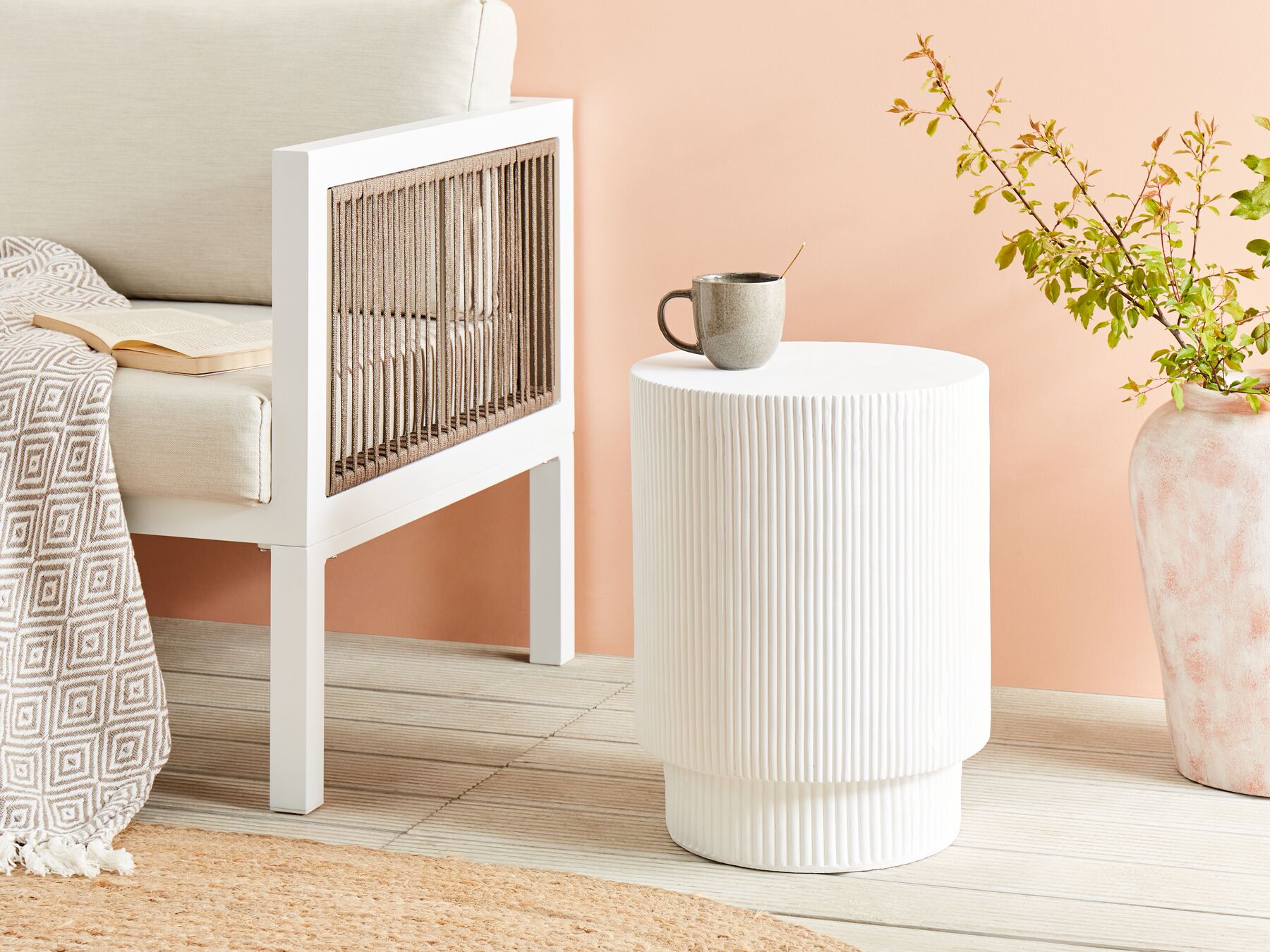 Accent Side Table White BICCARI_918775