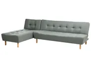 Modular Corner Sofa Bed 4 Seater ALSTEN Fabric Green Right Hand_1003816