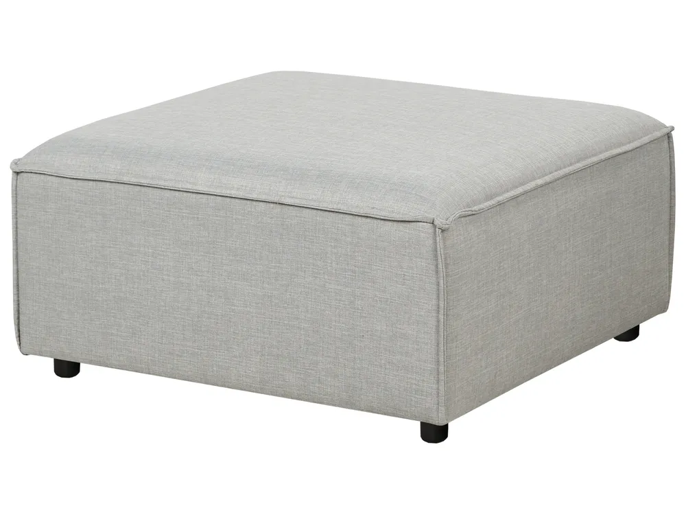 Modular Corner Sofa 2 Seater ARDAL with Ottoman Fabric Light Grey Left Hand_949559