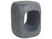 Side Table PELMO 33 cm 33 cm Marble Effect Grey_918807