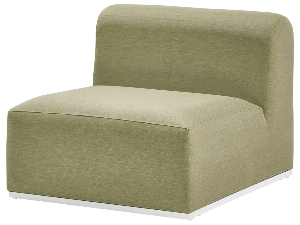 Garden Sofa with Ottoman 7 Seater BATTIFOLLO Modular Olive Green_933607