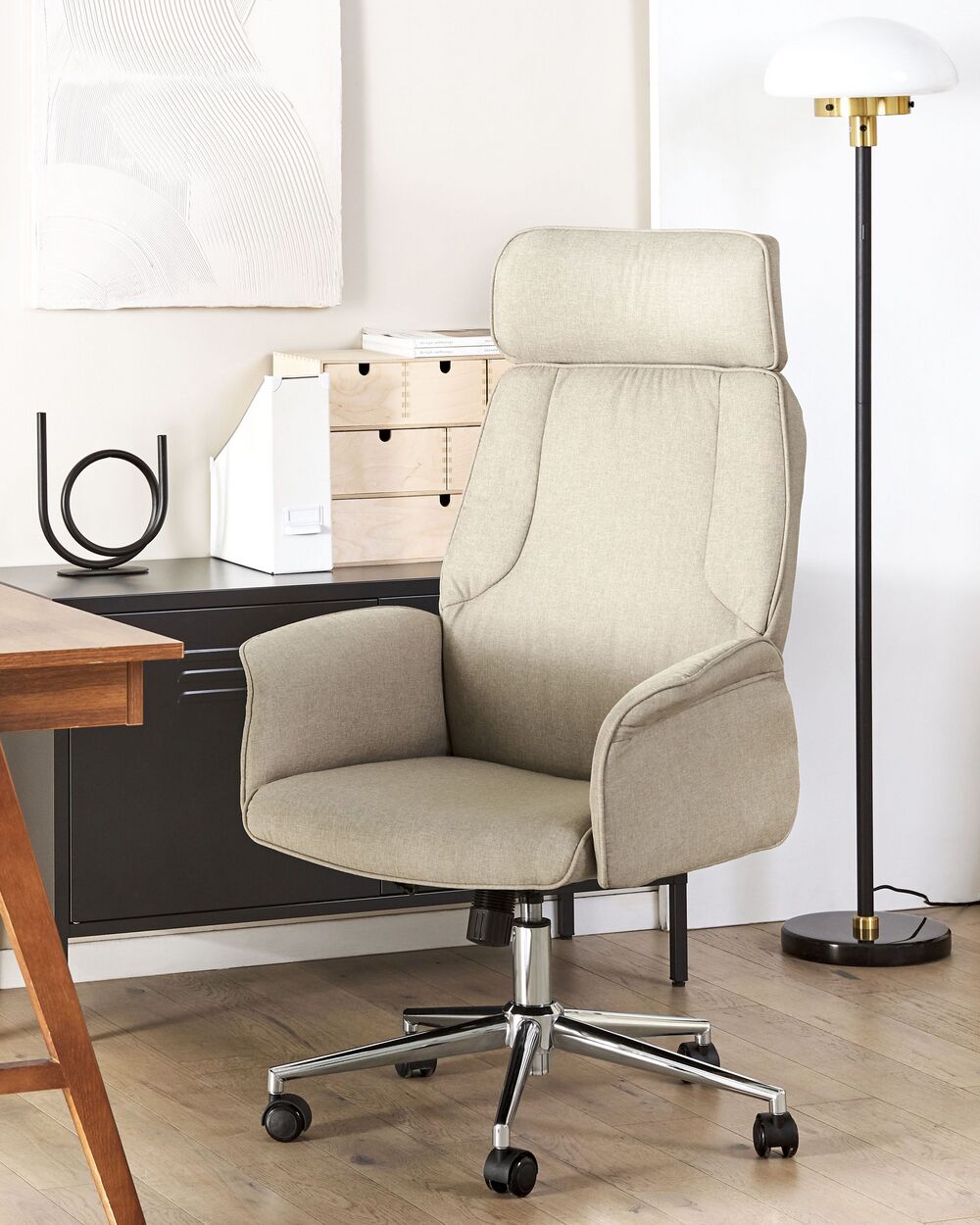 Ergonomic chair beige new arrivals