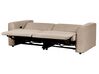 2 Seater Corduroy Electric Recliner Sofa with USB Port Sand Beige ULVEN_913250