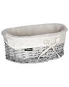 Set of 5 Willow Baskets Grey VAKARI_939907