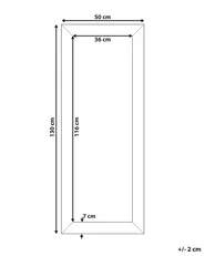 Lustro ścienne MARANS 50 cm 130 cm Brązowy_757490