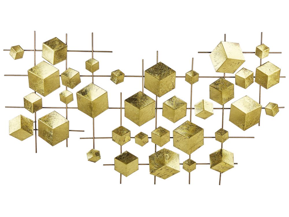 Wall Decor FLEROVIUM Metal 45 cm Gold