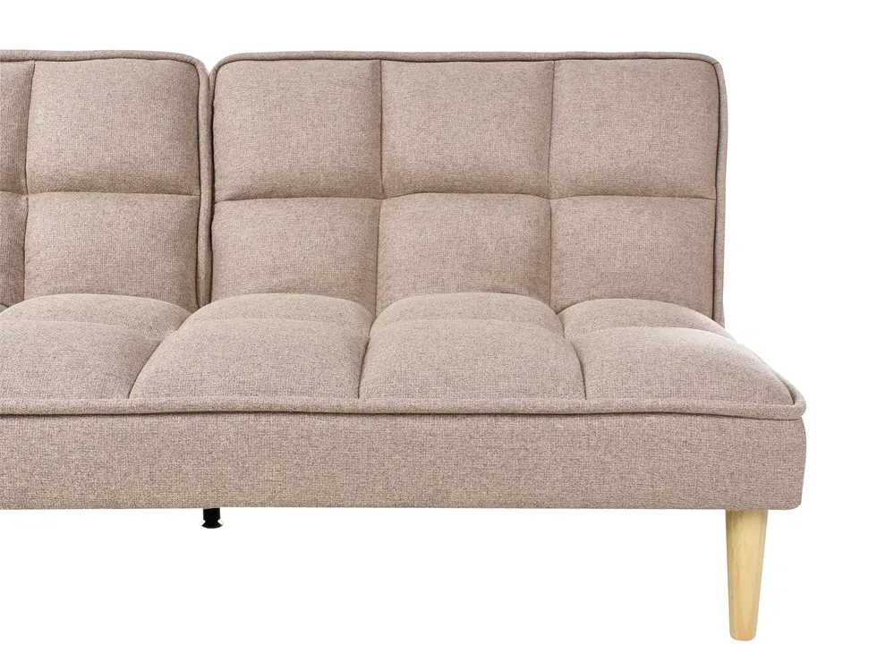 Divano letto posti SILJAN Tessuto Marrone chiaro