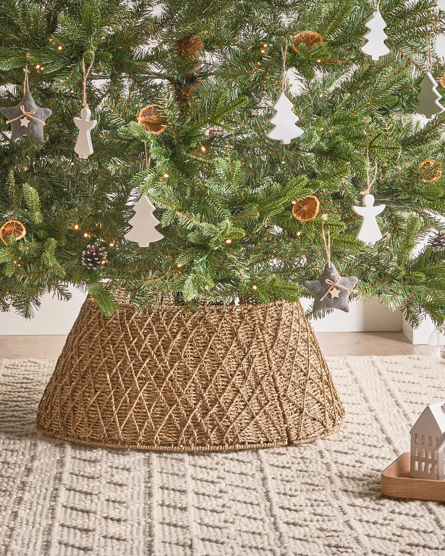 Copri base per albero di Natale VUOTSO 62 cm Alghe marine Naturale_1011326