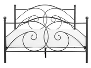 Letto Metallo DINARD 140 x 200 cm Nero_765079