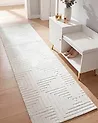 Alfombra TAMIREL Blanco crema 80 x 300 cm