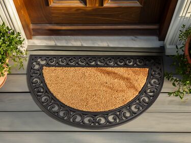 Coir Doormat Natural and Black KERINCI