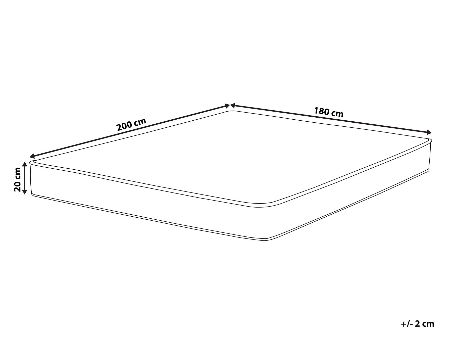 Waterbed Mattress Cover PURE 180 x 200 cm (EU Super King)_891345