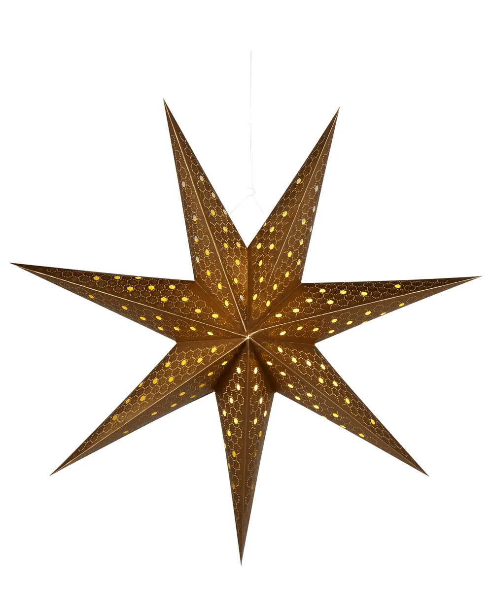 Set di 4 decorazioni da appendere LED KAMET 60 cm Stella Multicolore_947692