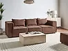 Modular Sofa 3 Seater AXEBO Boucle Brown