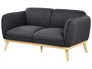Sofa 2 Seater LJUNG Fabric Black_1076378