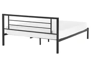 Bett mit Lattenrost Metall CUSSET 160 x 200 cm Schwarz_735356