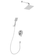 Concealed Shower Set with Rainshower GUARATUBA Silver_1000745