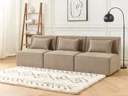 Module fauteuil LEMVIG Velours côtelé Taupe_876494