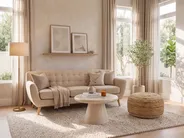 Sofa 3 Seater MOTALA Fabric Beige_1145718