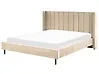 Cama Terciopelo VILLETTE 180 x 200 cm Beige