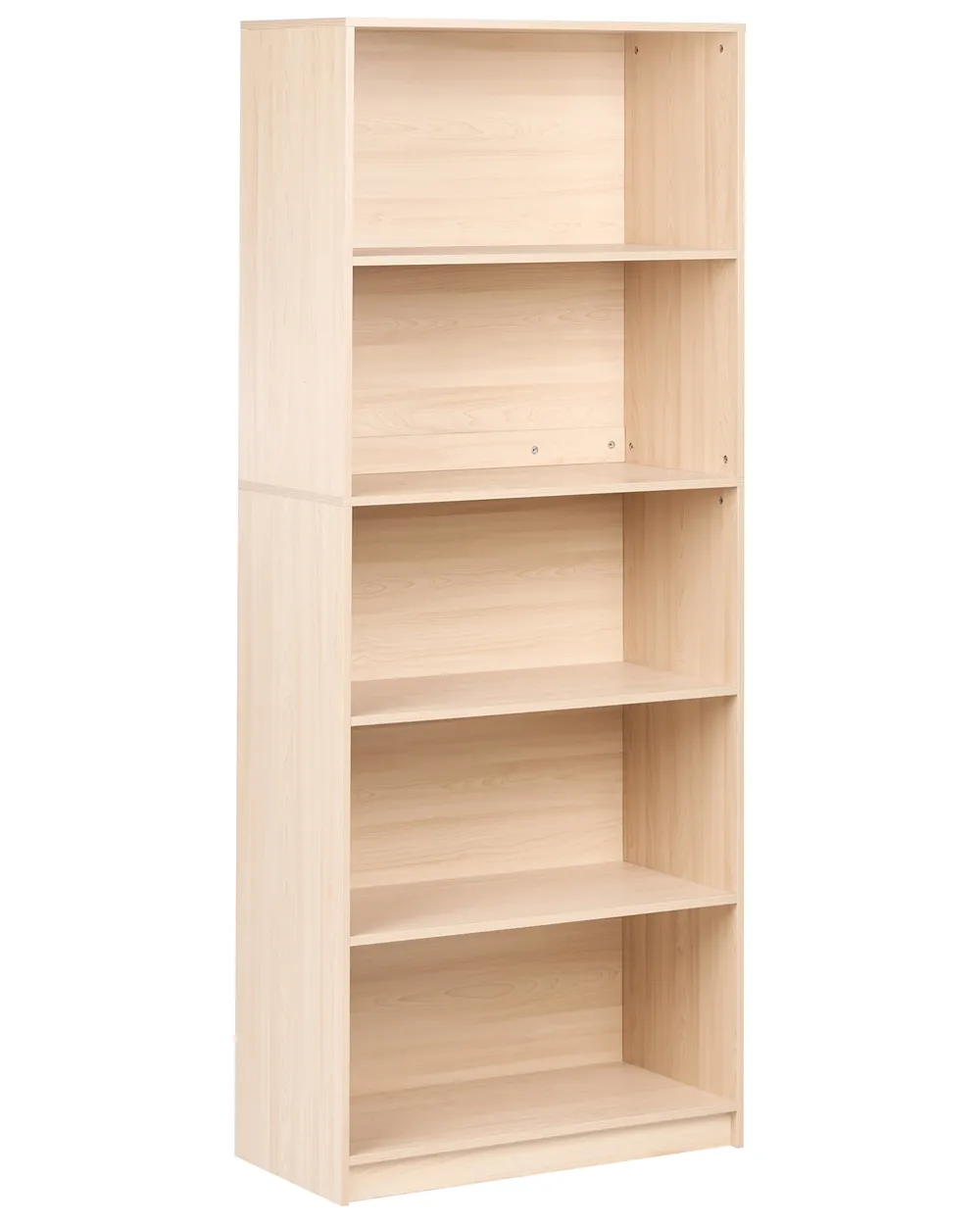 Regał na książki 5 półek ZEHNA 197 cm Jasnobrązowy
