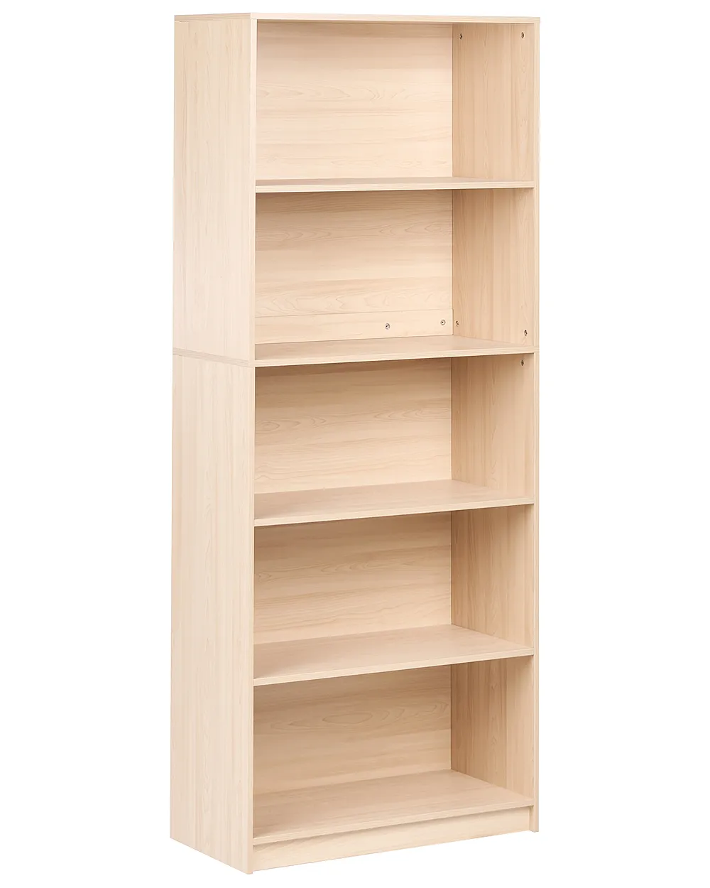 Flycity Bibliothèque Rotative 360° 5 Niveaux Réglables – Bois Vintage 45x45x160 Cm, Étagère Livres Décoration Salon Chambre