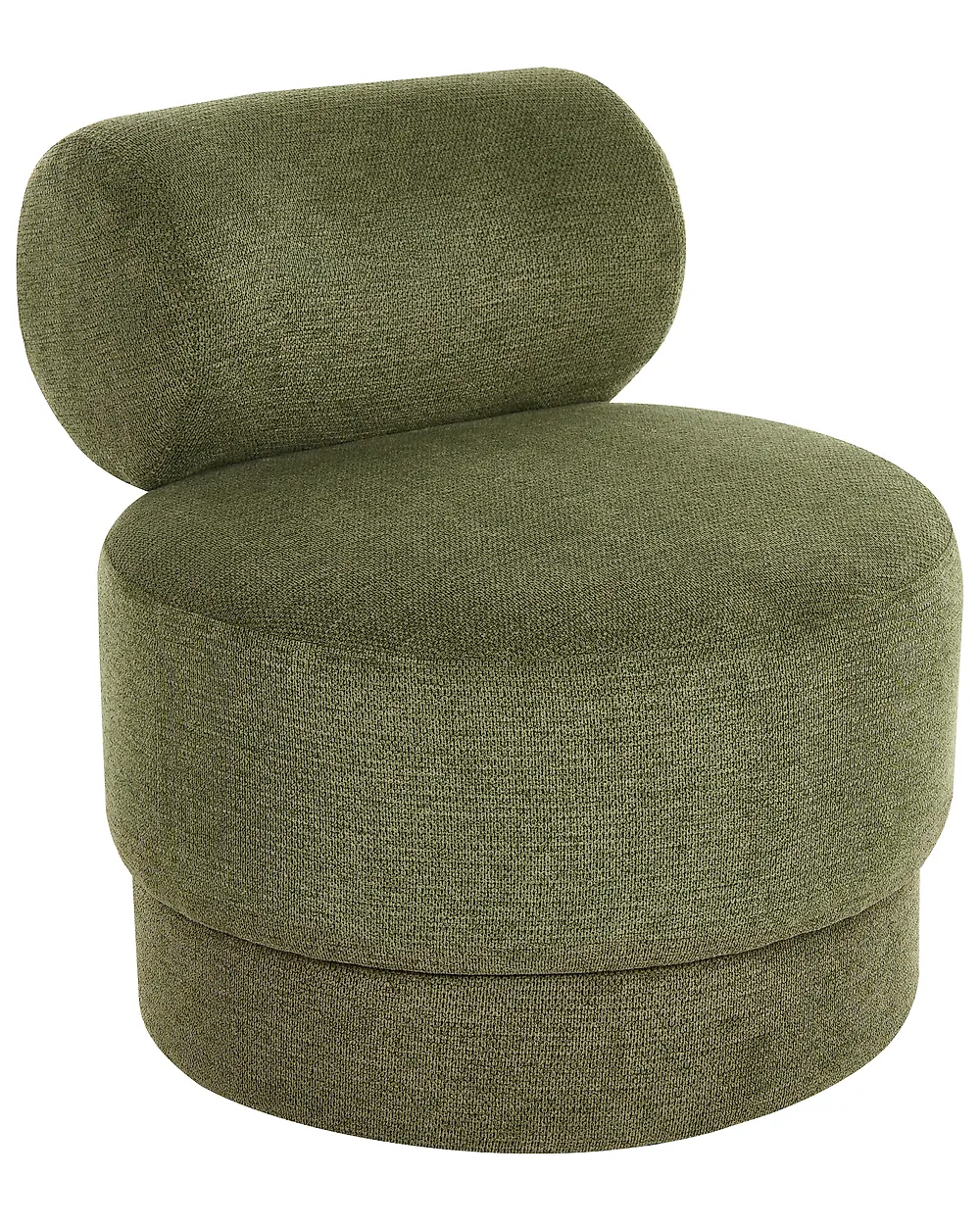 Swivel Armchair KARVIA  Fabric Green_1169136