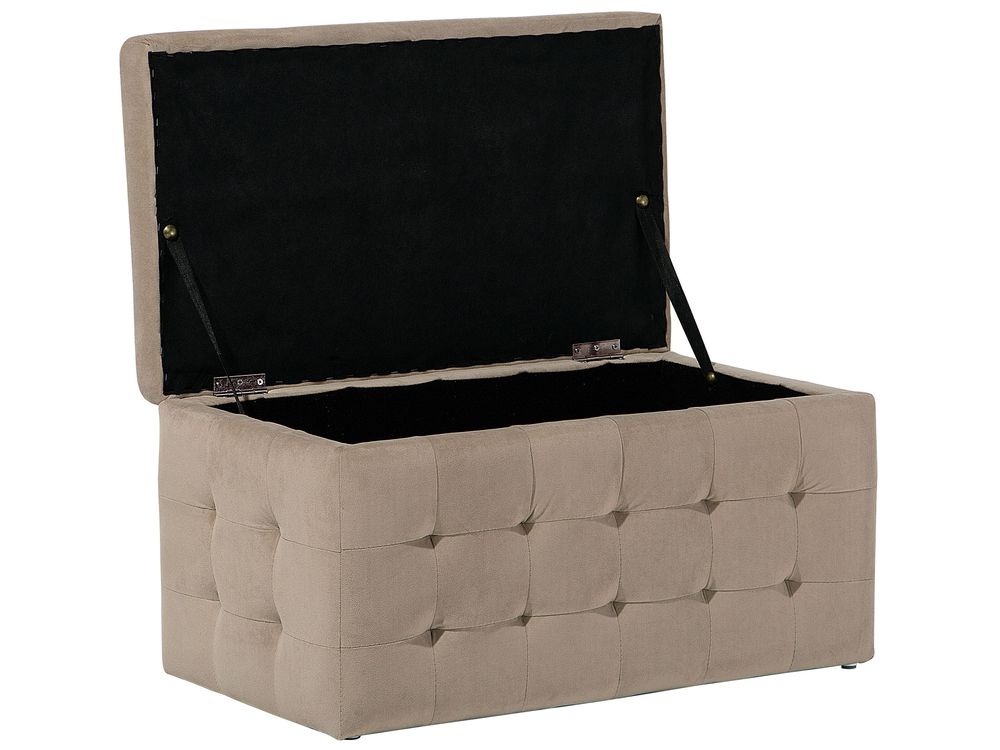 Ottoman with storage brown discount