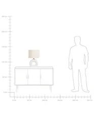 Table Lamp VENTA Ceramic White_833946