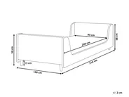 Kids Bed Boucle LAYE 90 x 200 cm (EU Single) Pink_962108