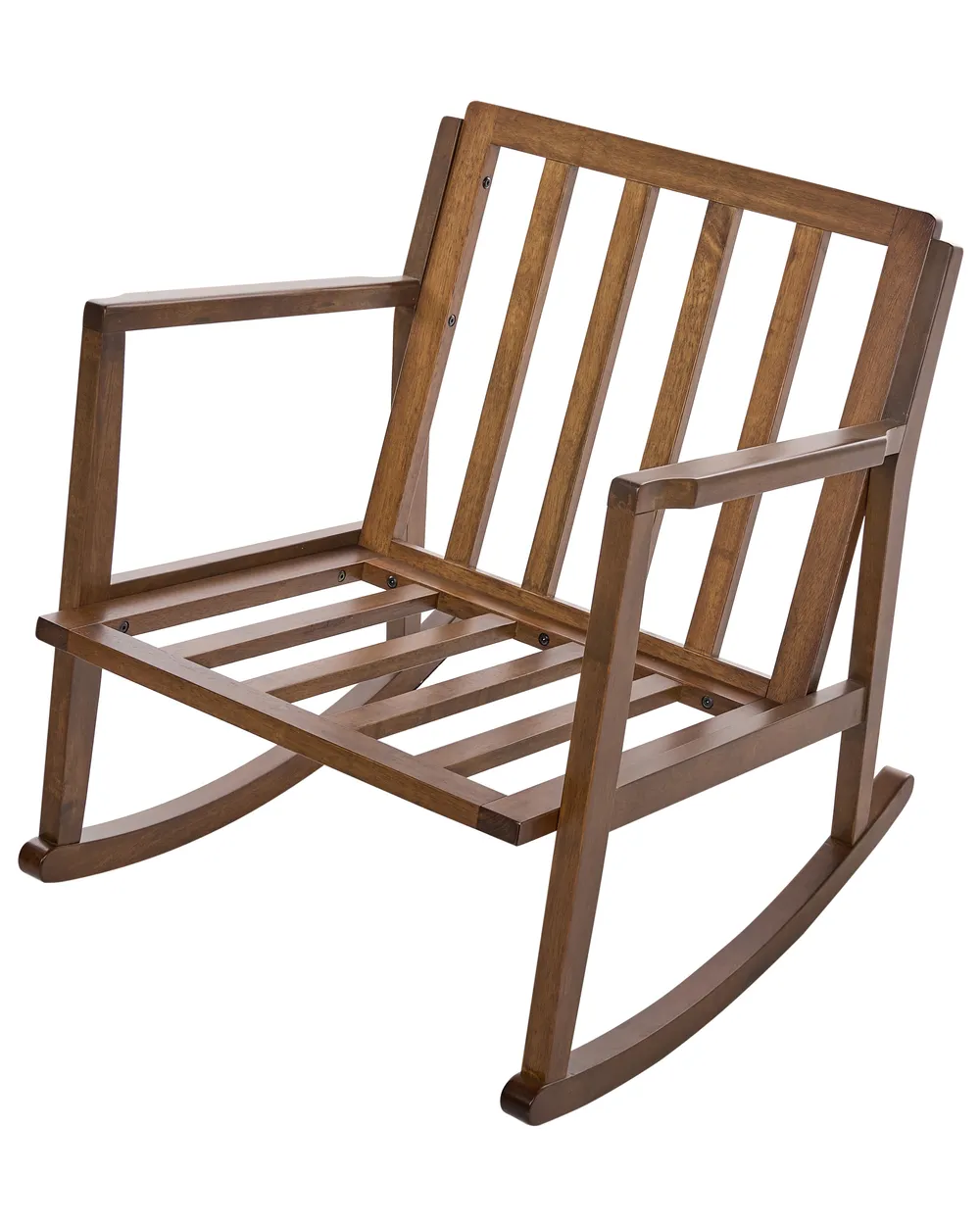 Poltrona a dondolo KJEVIK Legno Marrone/Beige chiaro_1070518