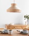 Rattan Pendant Lamp Beige and Natural BATALI_891586