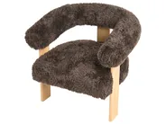 Living Room Set ILBRO Faux Fur Dark Brown/ Light Brown_1057595