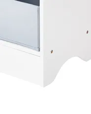 Regał na książki 3 półki TUMBY 74 cm Biały_963091