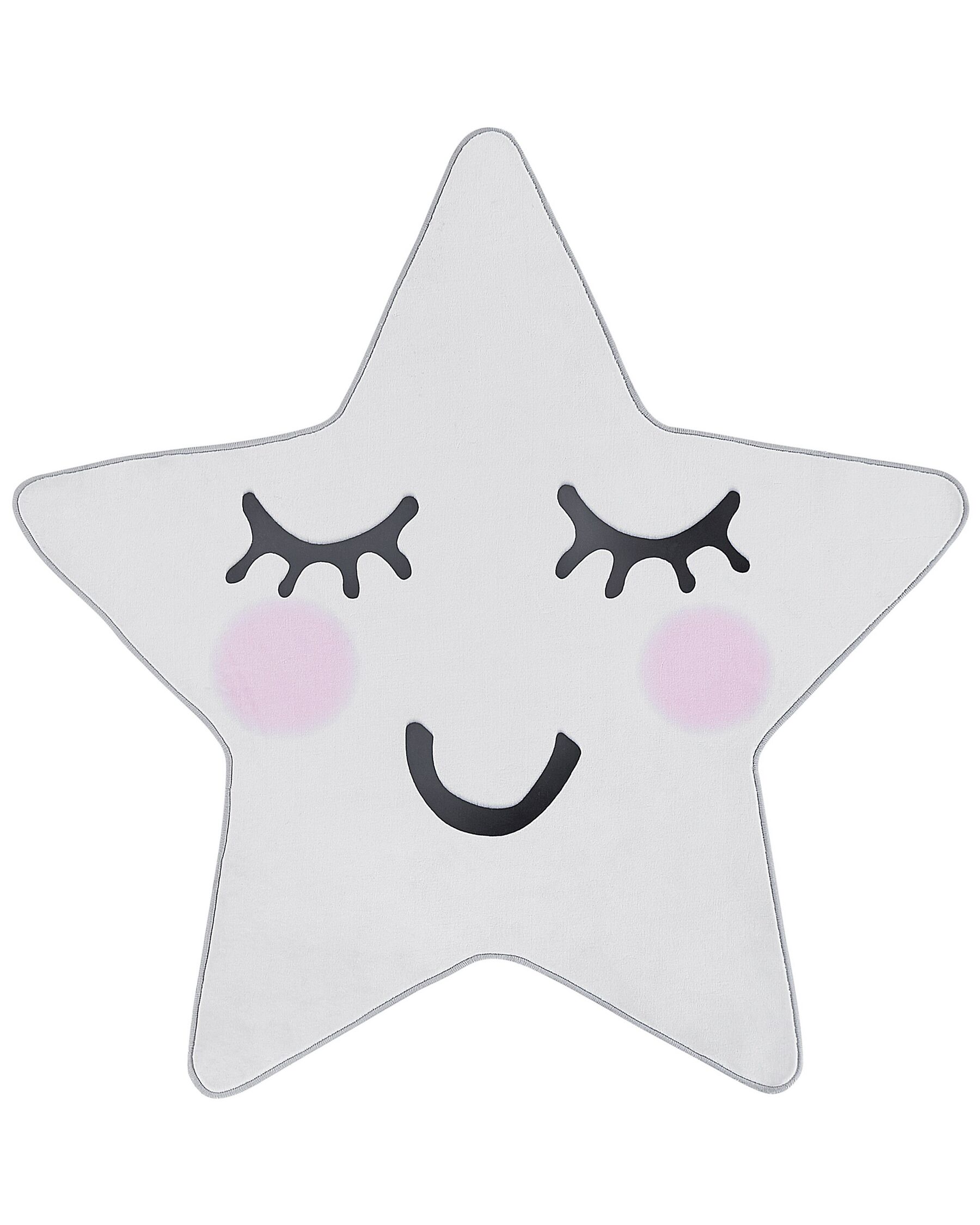 Tapis enfant motif étoile 120 x 120 cm blanc SIRIUS_831552