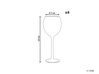 Wijnglas set van 4 roze/groen 360 ml DIOPSIDE_912632