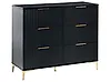6 Drawer Chest WALCOTT Black