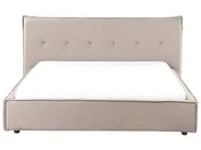 Bed Faux Linen LESTRE 160 x 200 cm (EU King Size) Taupe_960022