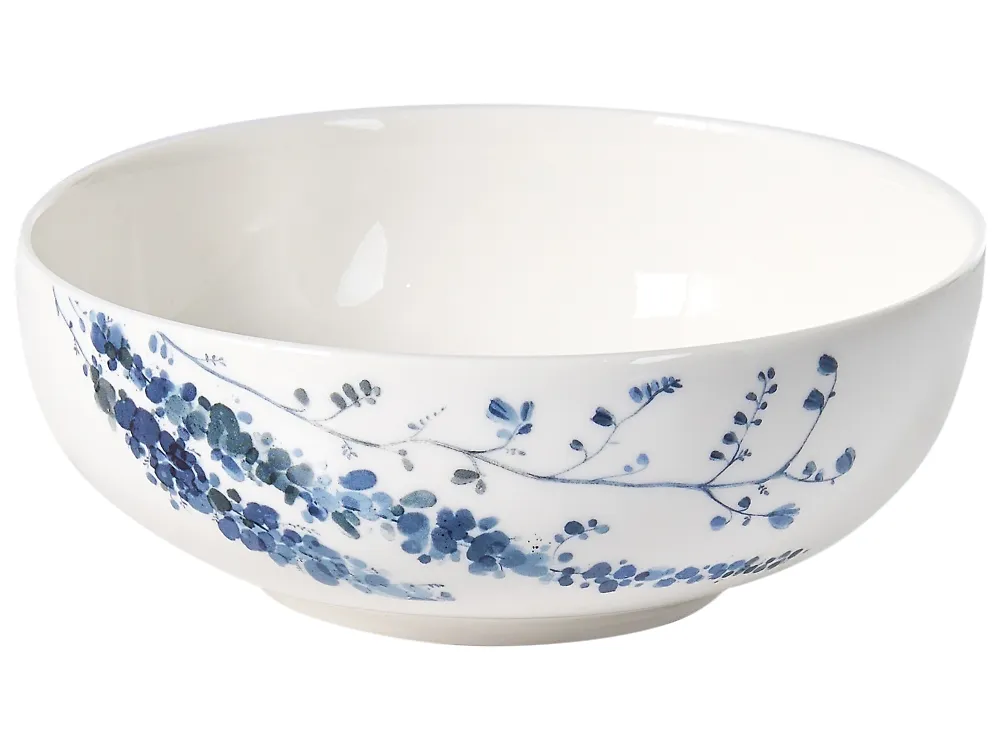 24-Piece Dinnerware Set MAHLEB Porcelain White/Blue_1191970