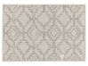 Tappeto lana beige chiaro e nero 140 x 200 cm URLA_848785