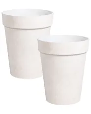 Kétdarabos virágcserép szett TROLLIUS 41 cm Bézs_1133008