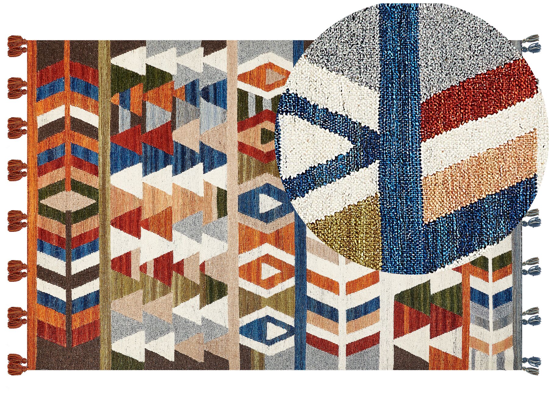 Vlnený kelímový koberec 200 x 300 cm viacfarebný KAGHSI_858204