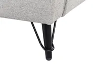 Living Room Set 5 Seater HOBRO Fabric Light Grey_949691