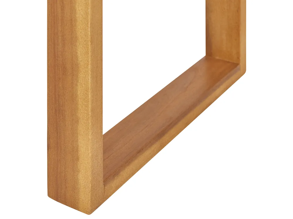 Garden Side Table BELLANO 35 cm 40 cm Acacia Wood Brown_921833
